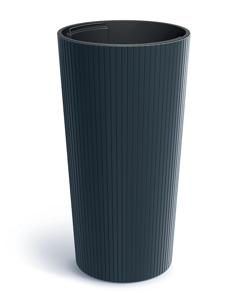 E-shop Prosperplast Kvetináč Lamie Slim antracit, 20 cm