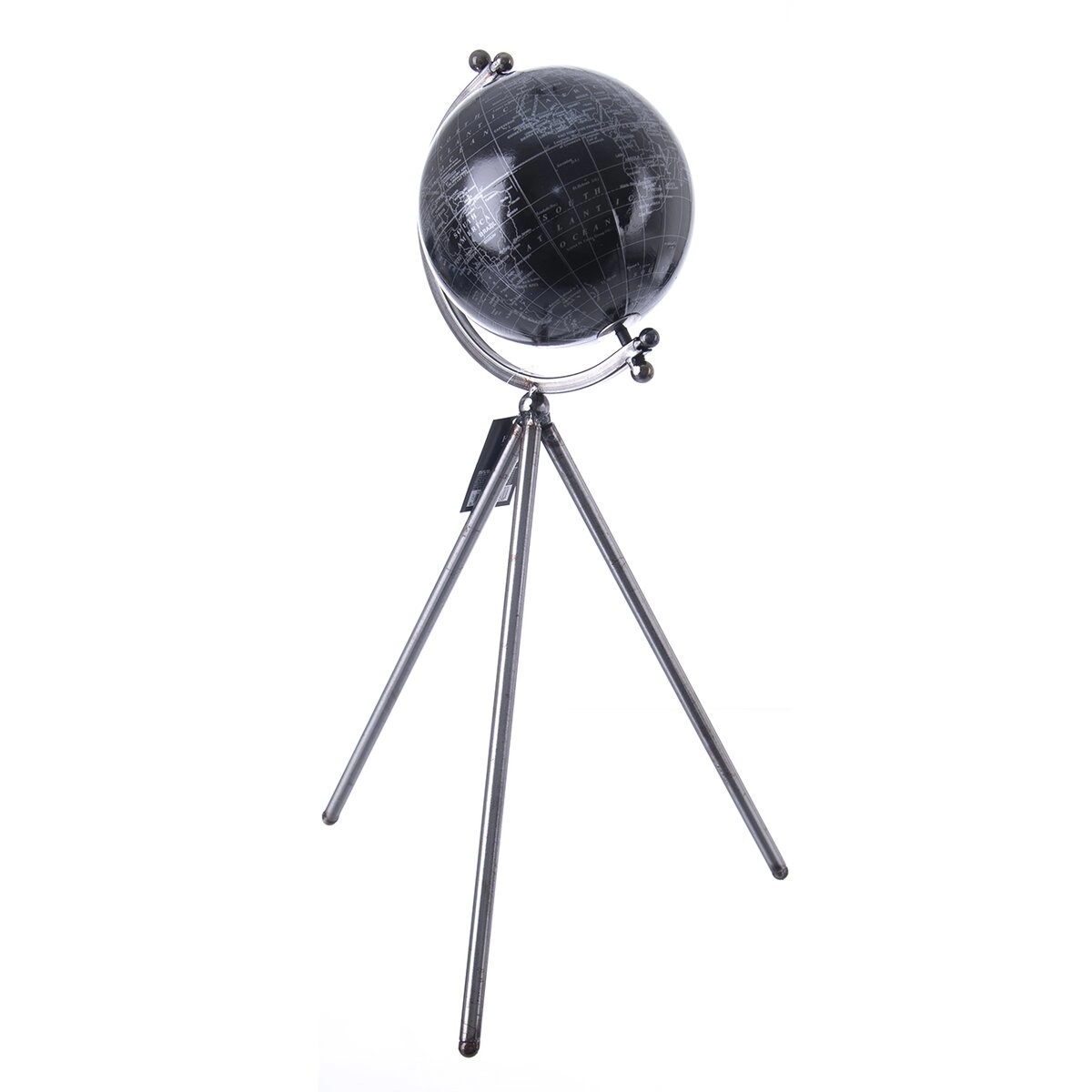E-shop Globus stojan z UH plastu a kovu čierny 20 × 57 cm