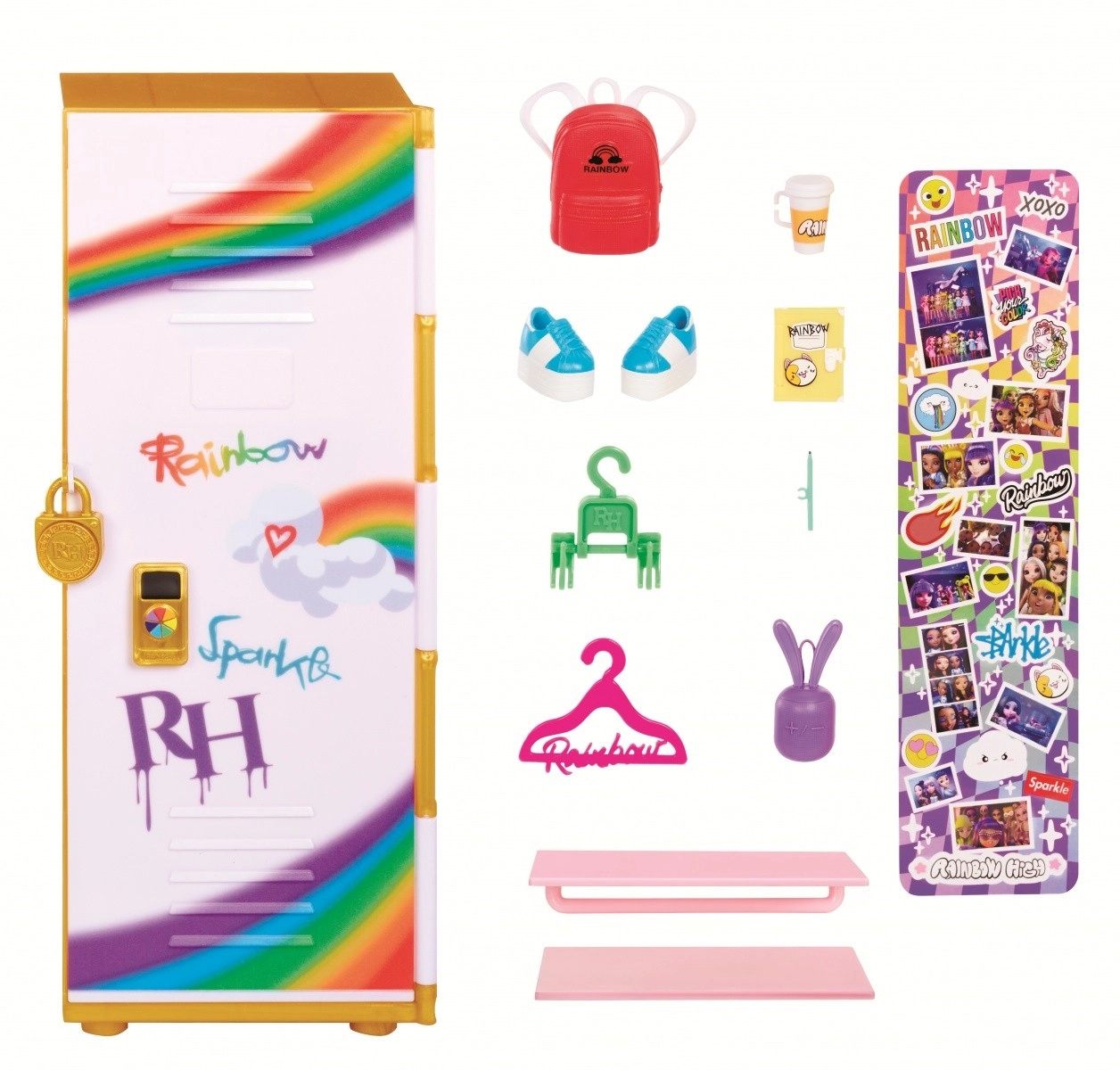 E-shop Školská skrinka RAINBOW HIGH Style Locker s doplnkami