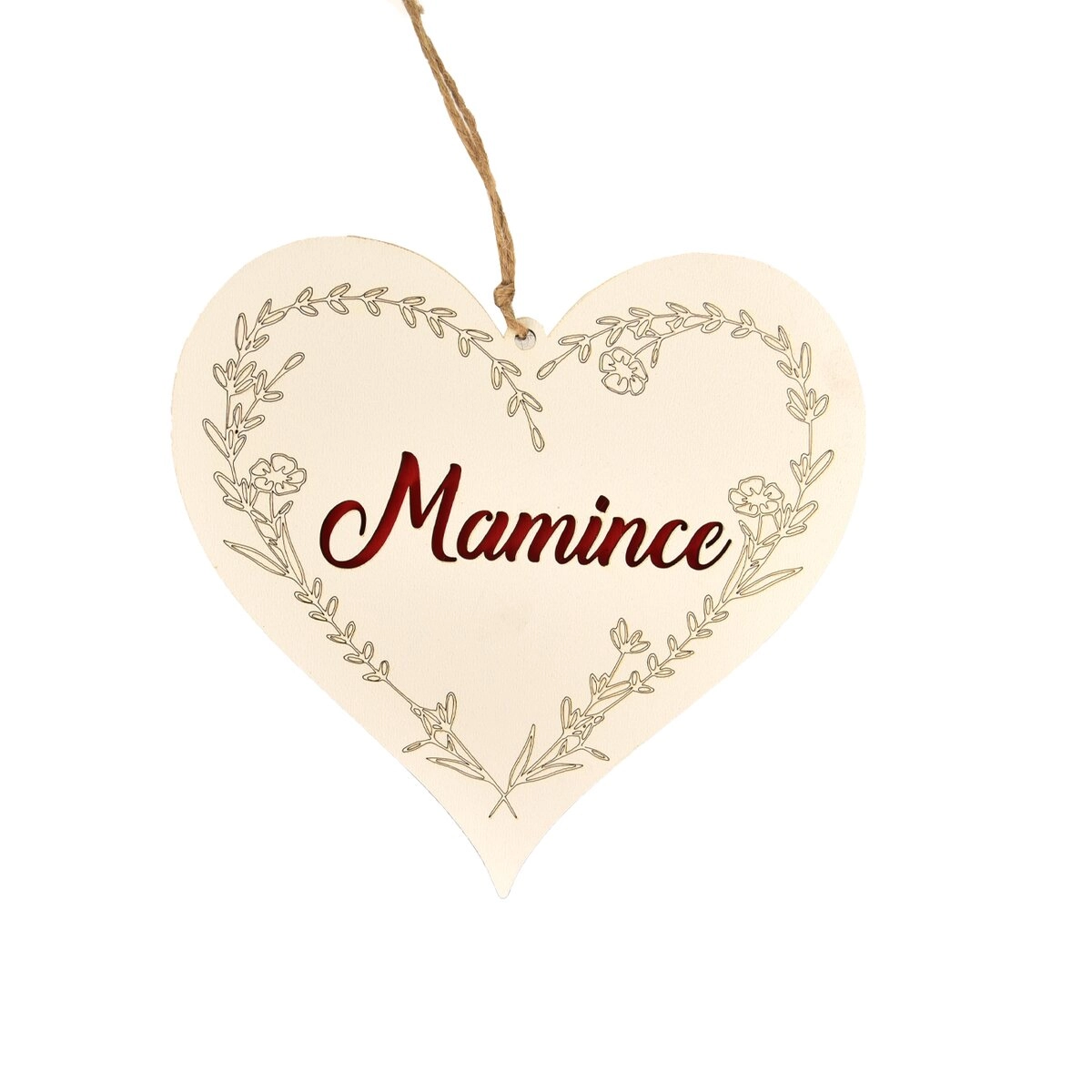 E-shop Drevené srdce pre mamičku 18 × 18 cm