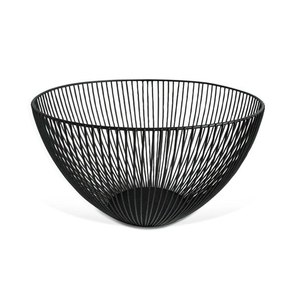 E-shop Drôtená misa na ovocie Kitchisimo čierna 25 cm