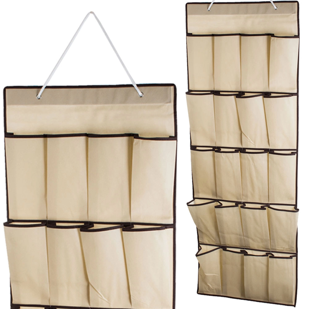 E-shop Verk 01348 Závesný organizér s 20 vreckami 128x45cm - béžový