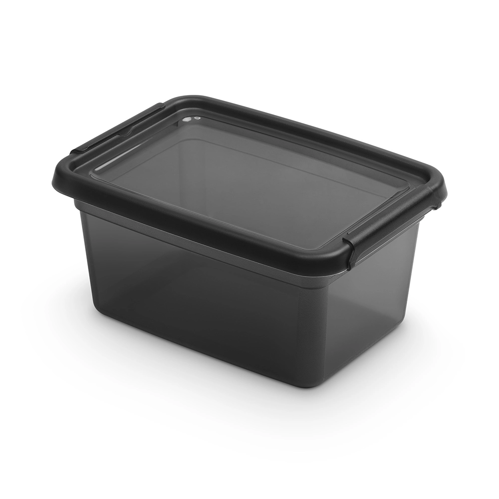 E-shop Basestore dóza s vekom a klipsami 1,5 l coal