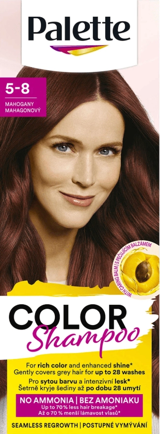 Schwarzkopf Palette Color Shampoo barva na vlasy 217 Mahagonová, 50 ml