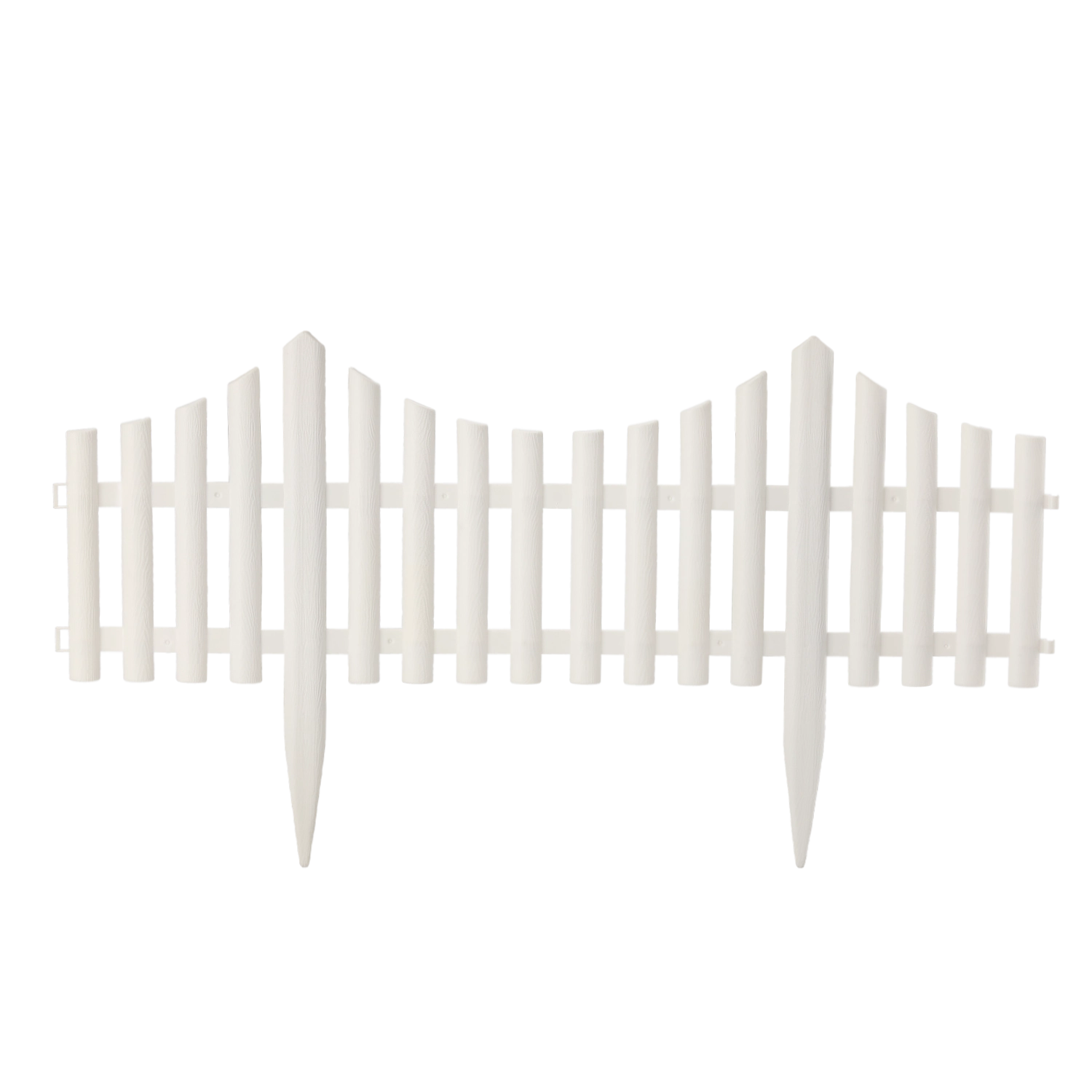 E-shop Sada plastových záhradných plôtikov 60,5 × 32,5 cm, 4 ks
