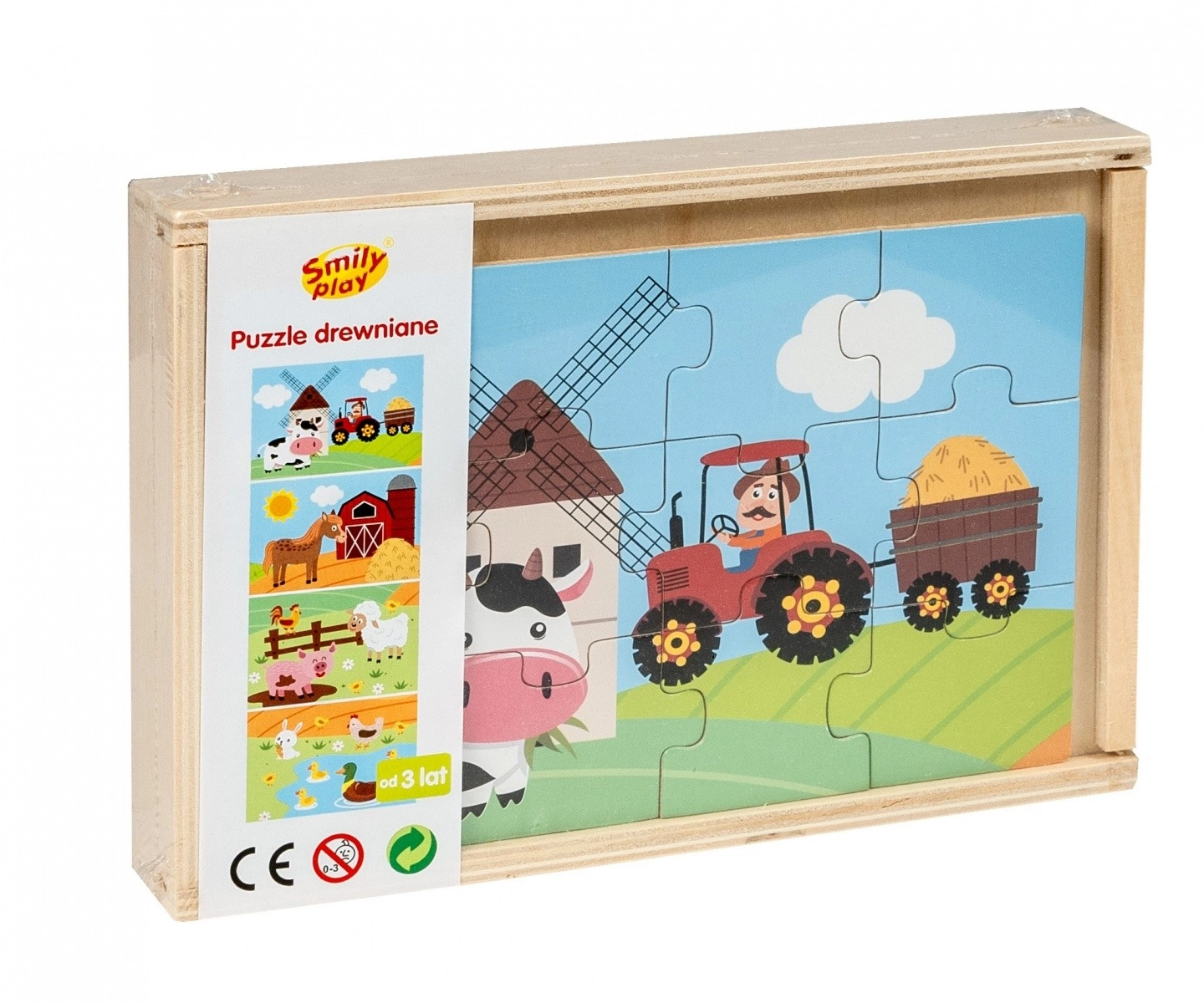 E-shop Drevené puzzle – 4 obrázky farma