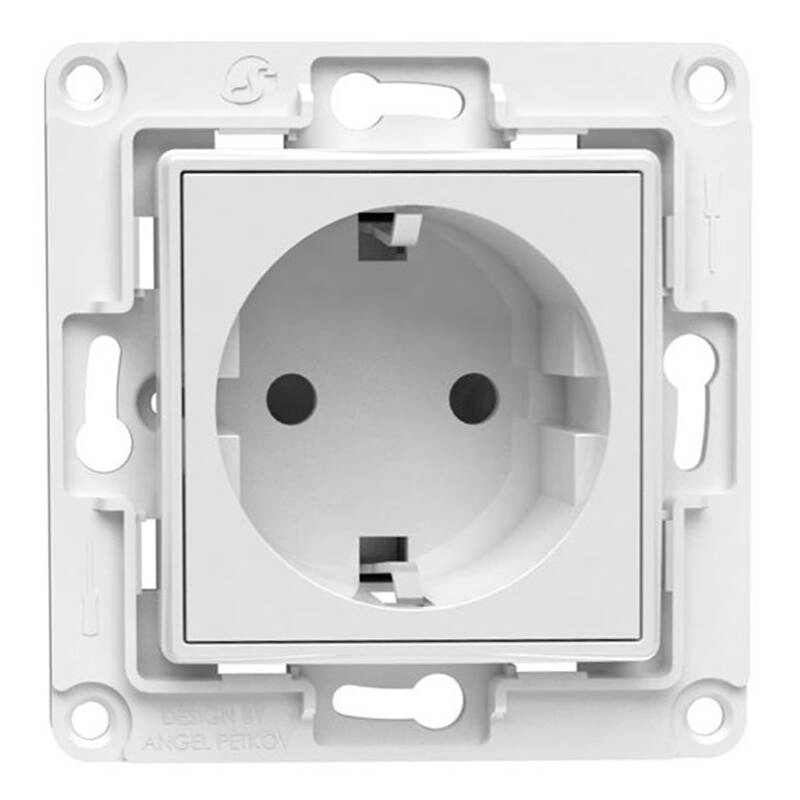 E-shop Shelly Wall Socket EU Biely SHELLY-WallSocket-WHT-1400