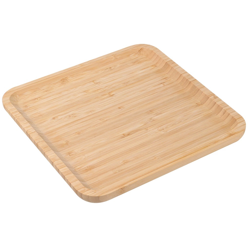 Drevený bambusový servírovací táck 17 × 17 cm