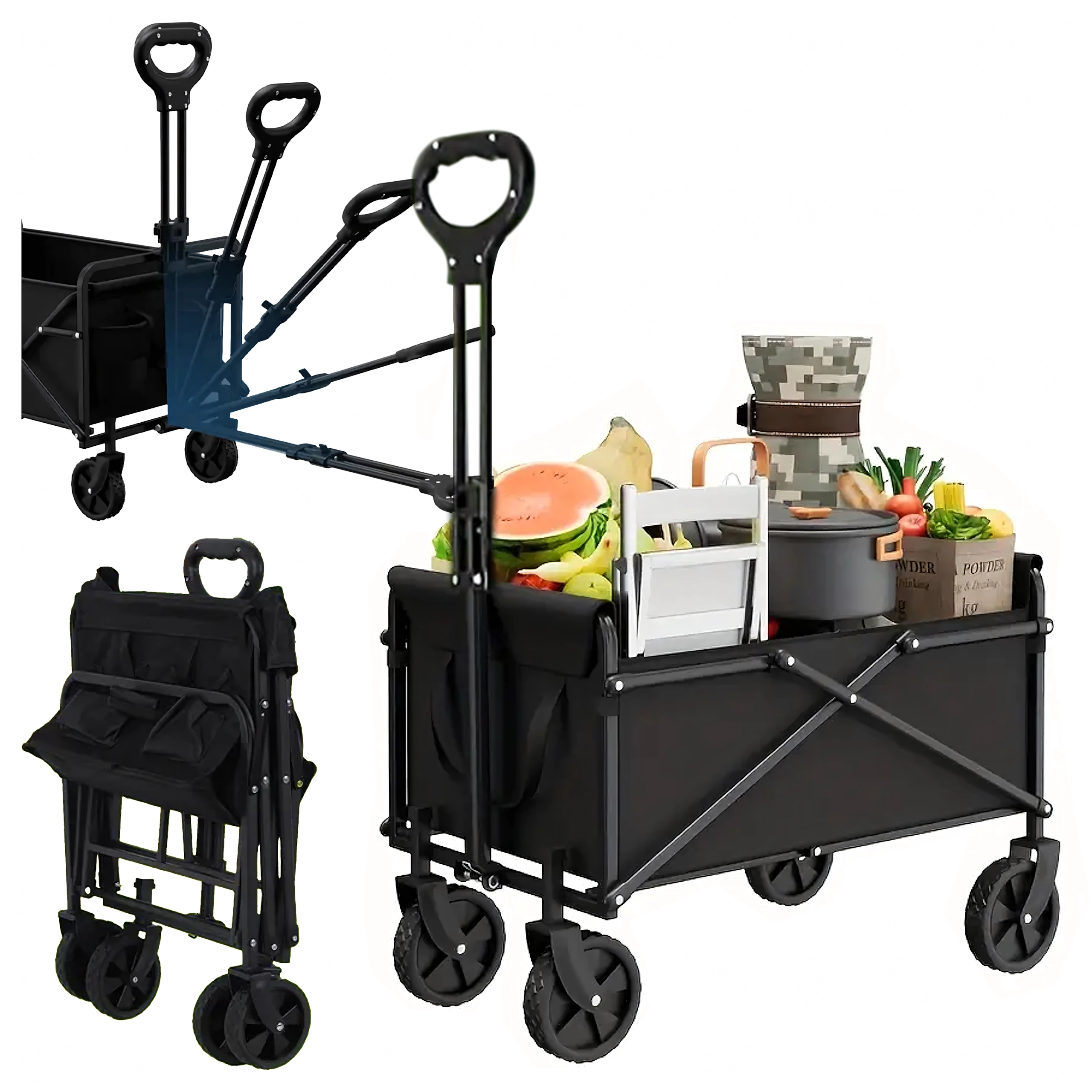 E-shop Skladací prepravný vozík na pláž, kemp a záhradu 60 kg