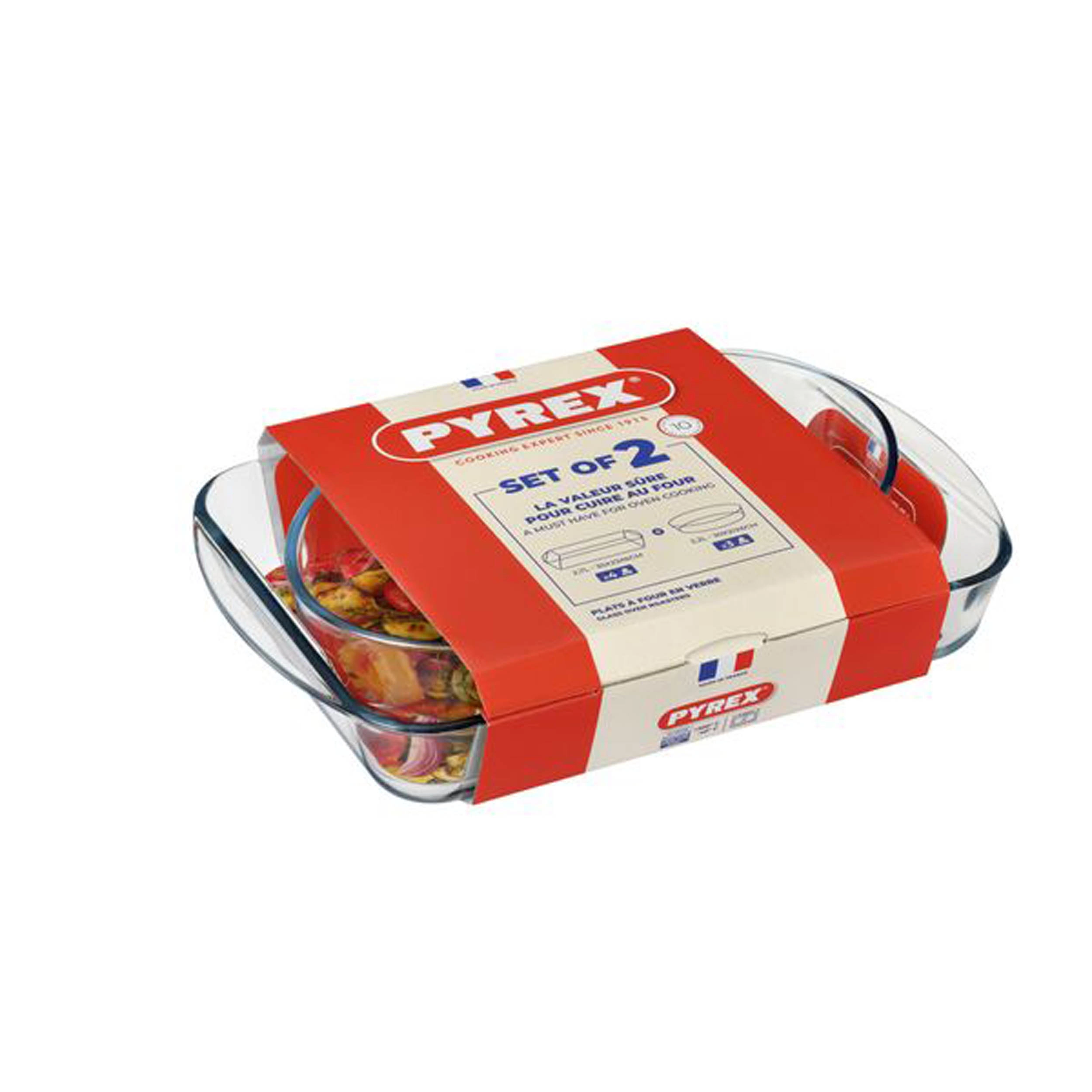 E-shop Sada sklenených pekáčov PYREX 2 ks 2,7 l + 2,2 l