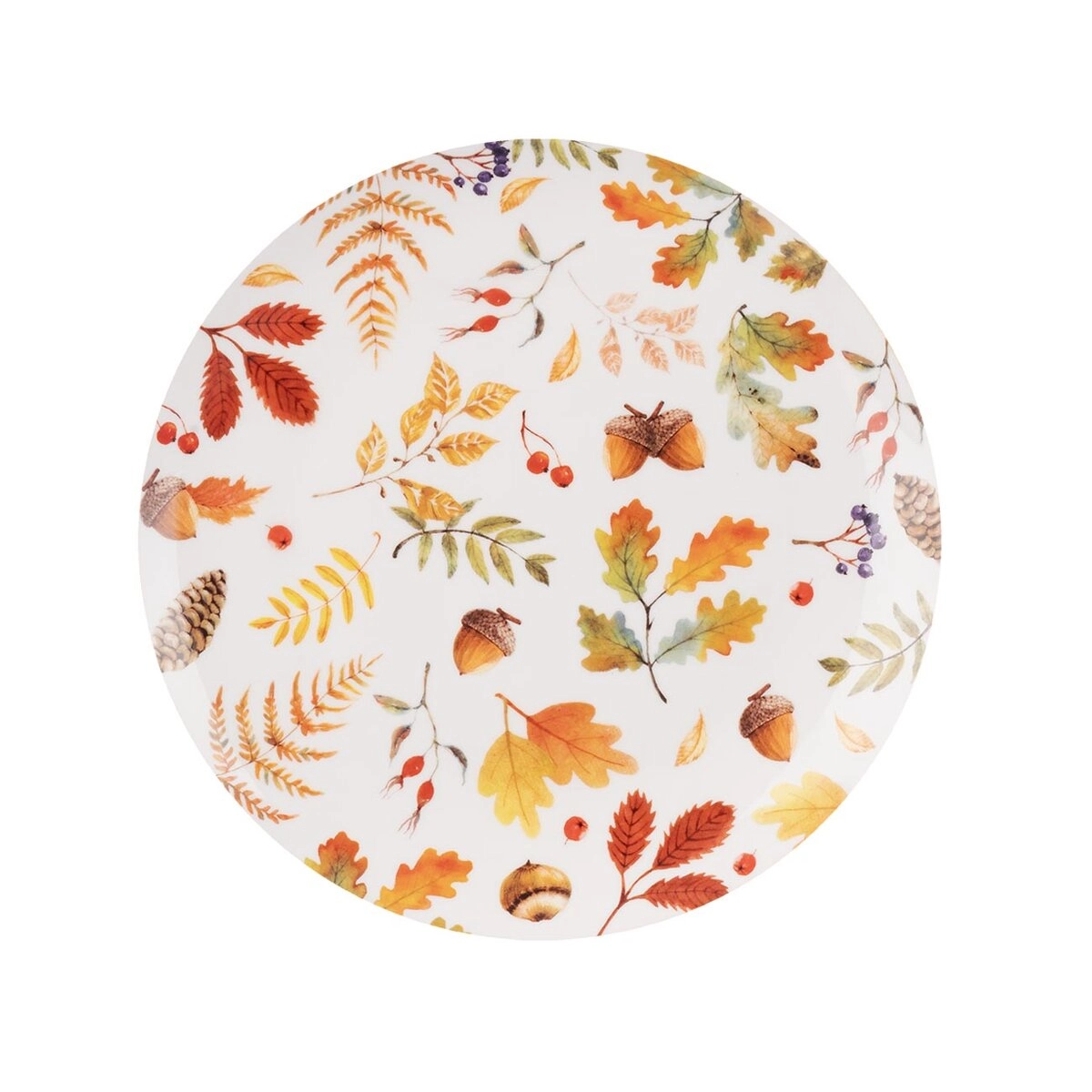 Dezertný porcelánový tanier jeseň 21 cm