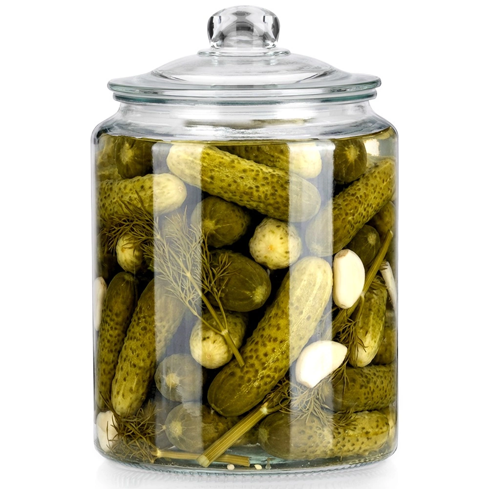 Sklenená dóza s vekom a tesnením 6 l