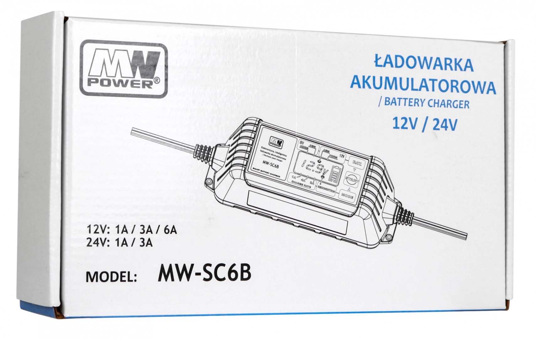 E-shop Inteligentná nabíjačka akumulátorov 12V/24V s LCD displejom