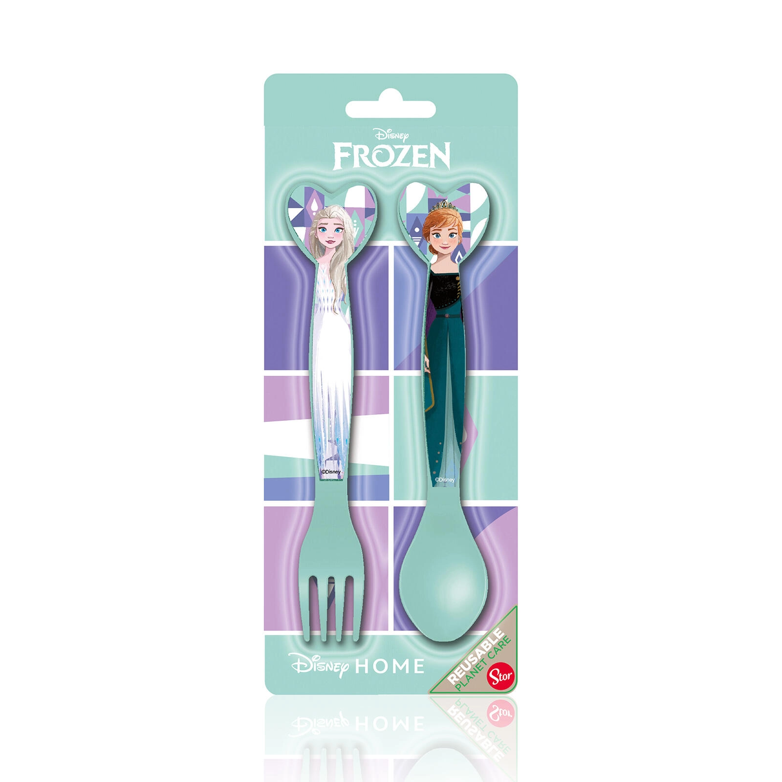 E-shop Detský príbor FROZEN – 2-dielna plastová sada