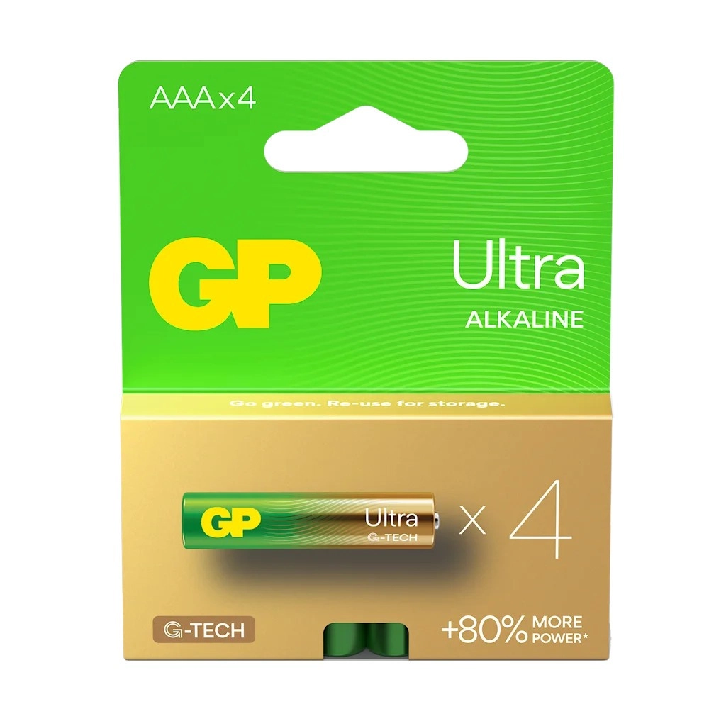 Alkalické batérie AAA GP Ultra 4ks