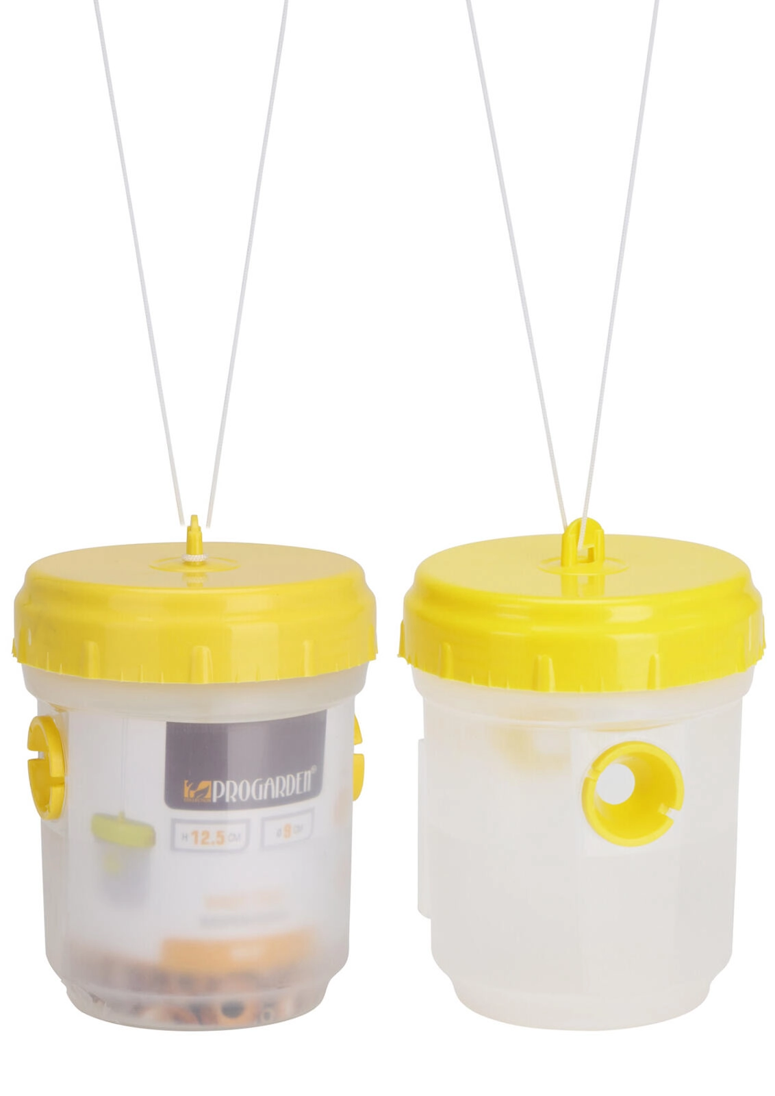 E-shop Lapač ôs z polypropylénu 9 × 12,5 cm – priehľadné telo, žlté viečko