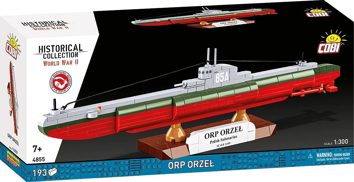 E-shop Cobi 4855 II WW Polská ponorka ORP Orzel, 1:300, 193 k
