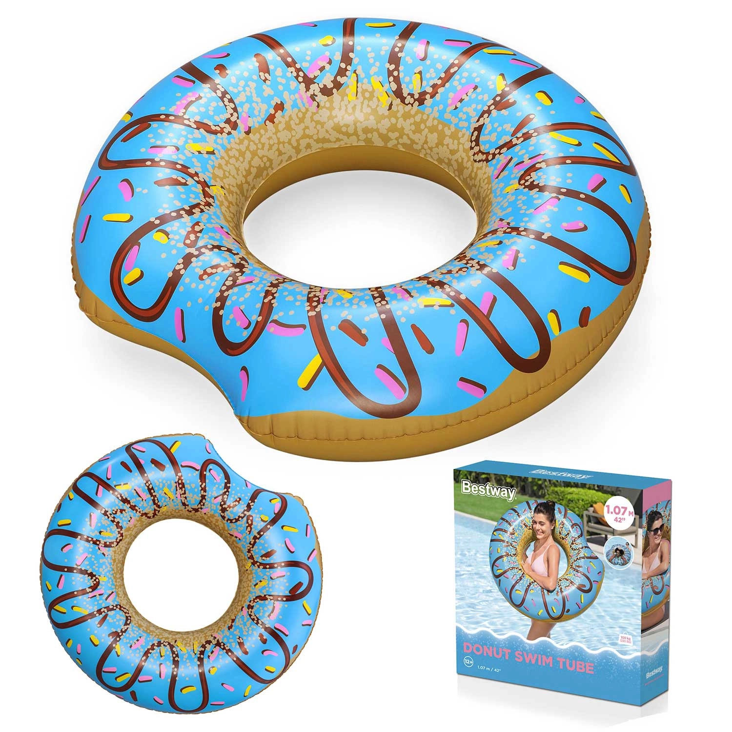 E-shop Nafukovací kruh Donut 107 cm BESTWAY