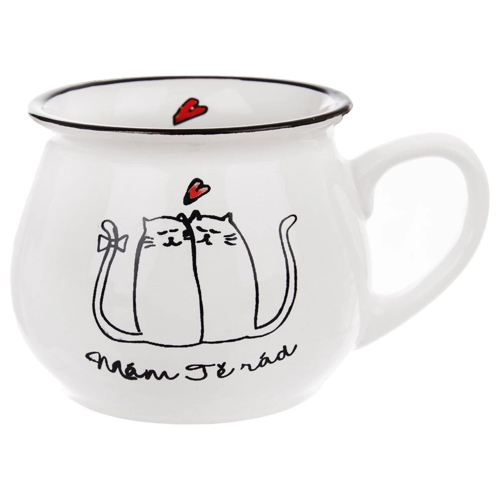 E-shop Orion domáce potreby Hrnček Cats Mám tě rád 320 ml