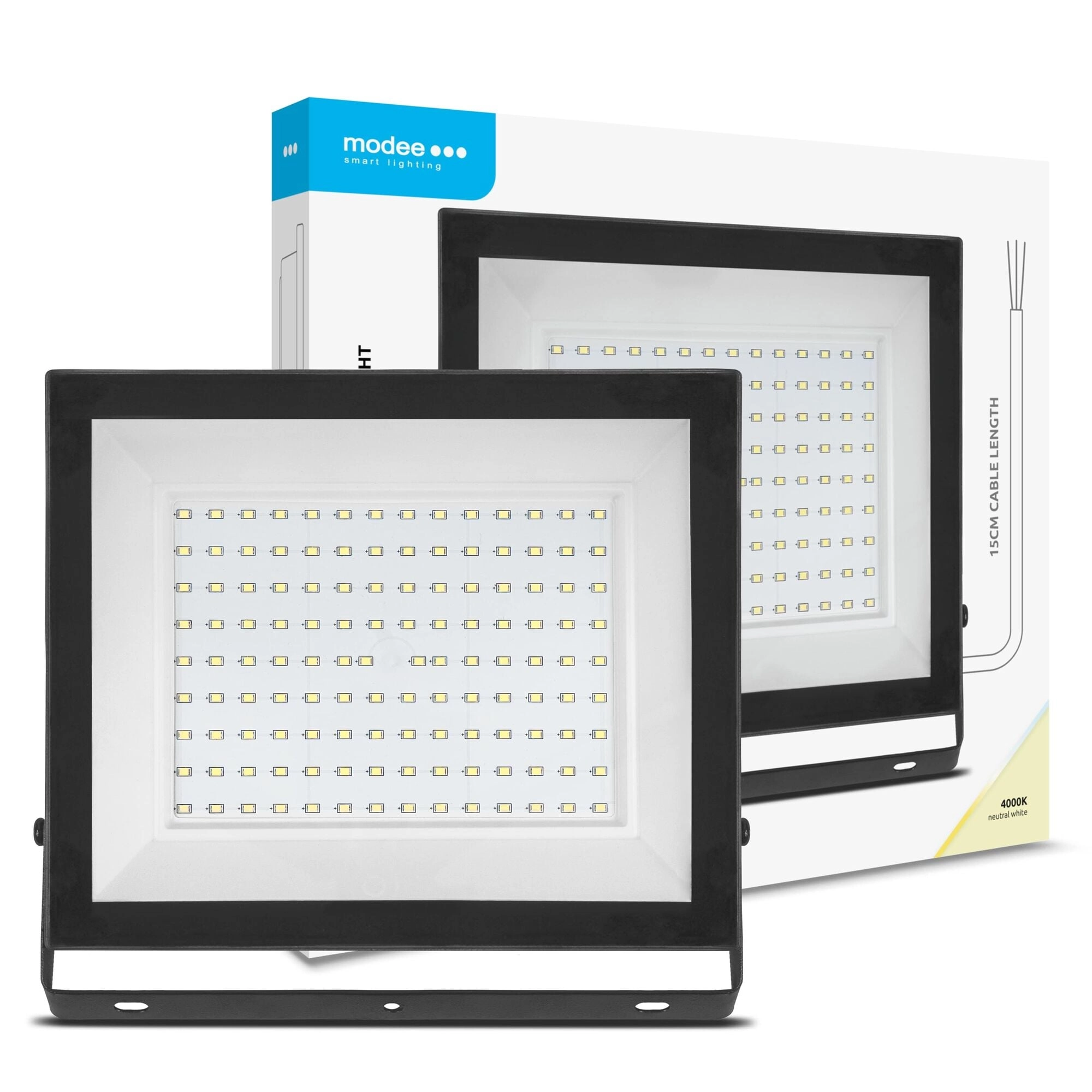 E-shop Modee LED reflektor E-series Slim 100 W neutrálna biela