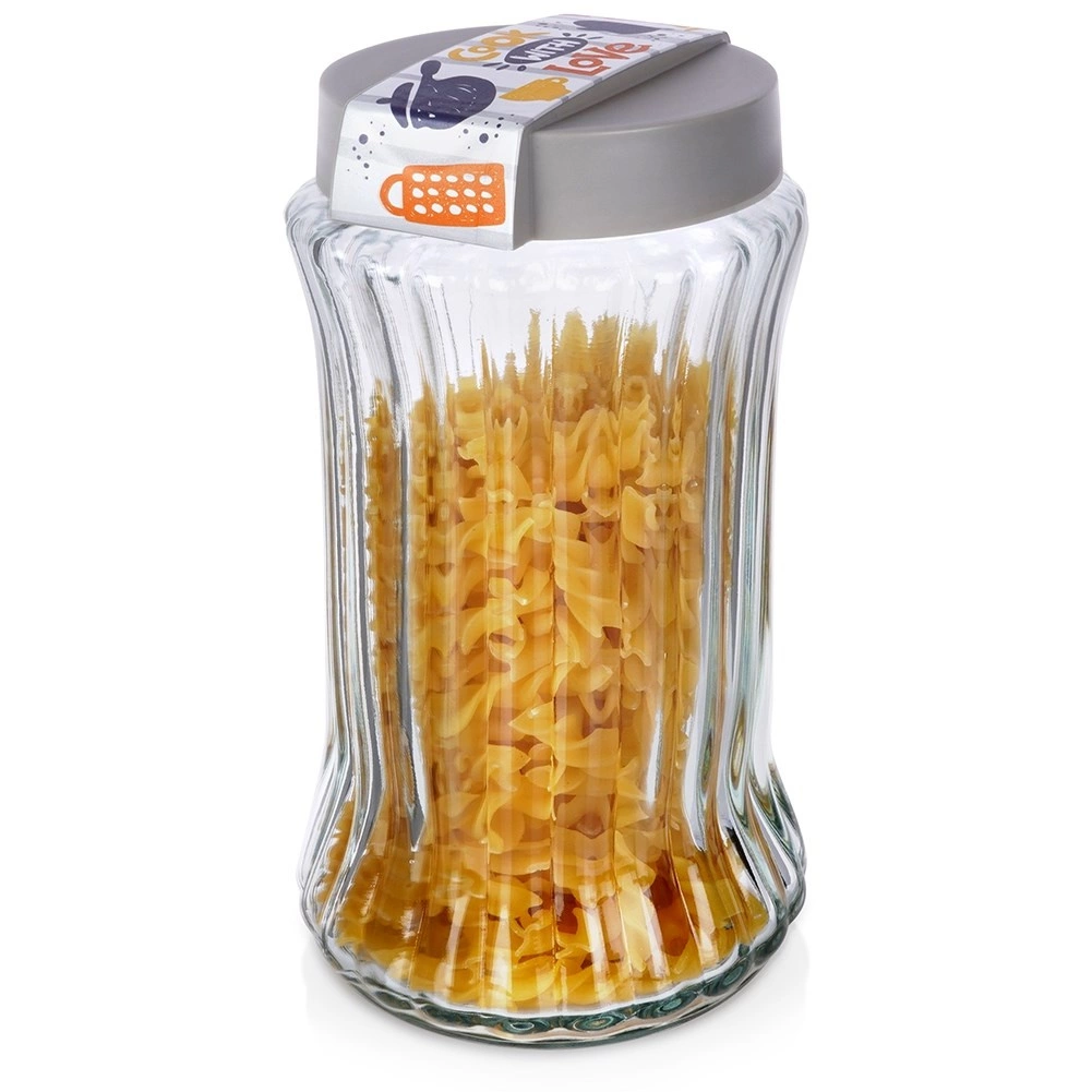 Sklenená dóza na sypké potraviny 1,6 l