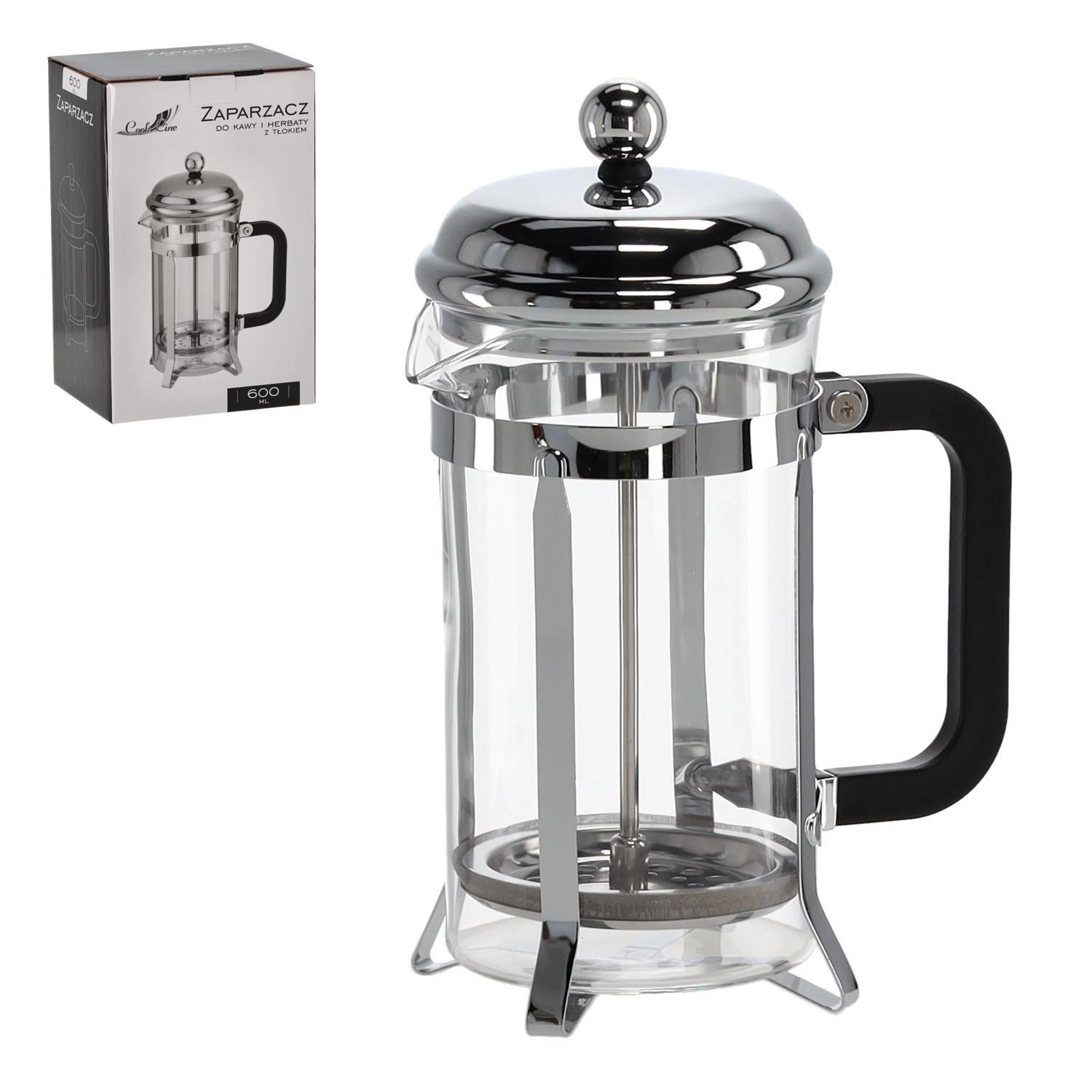 E-shop French press 600 ml z borosilikátového skla
