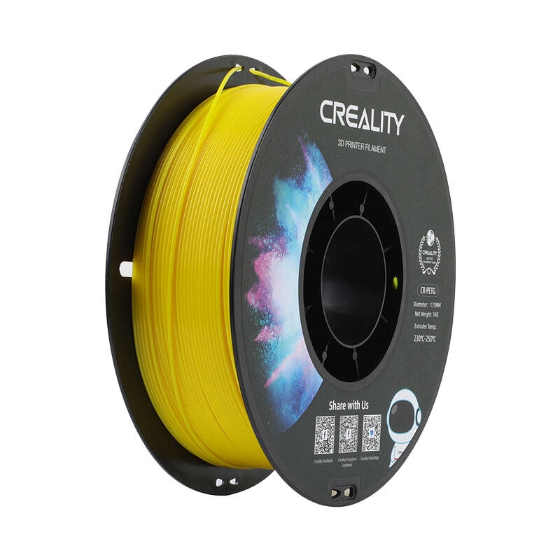E-shop Creality 1.75mm PETG black neutral tray 1kg Žltá
