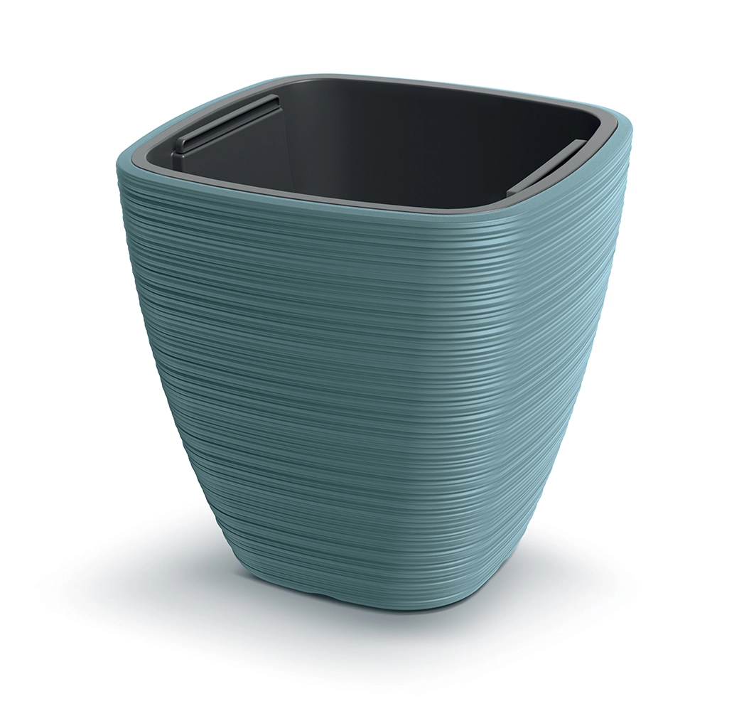 E-shop Prosperplast Plastový květináč Venas Square 38,8x38 cm skandinávská modrá