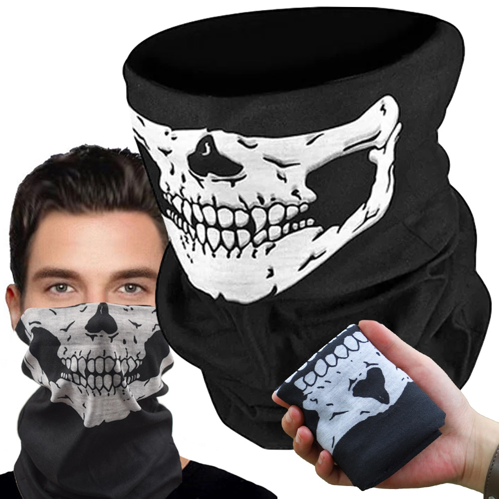 Multifunkčný šál so lebkou