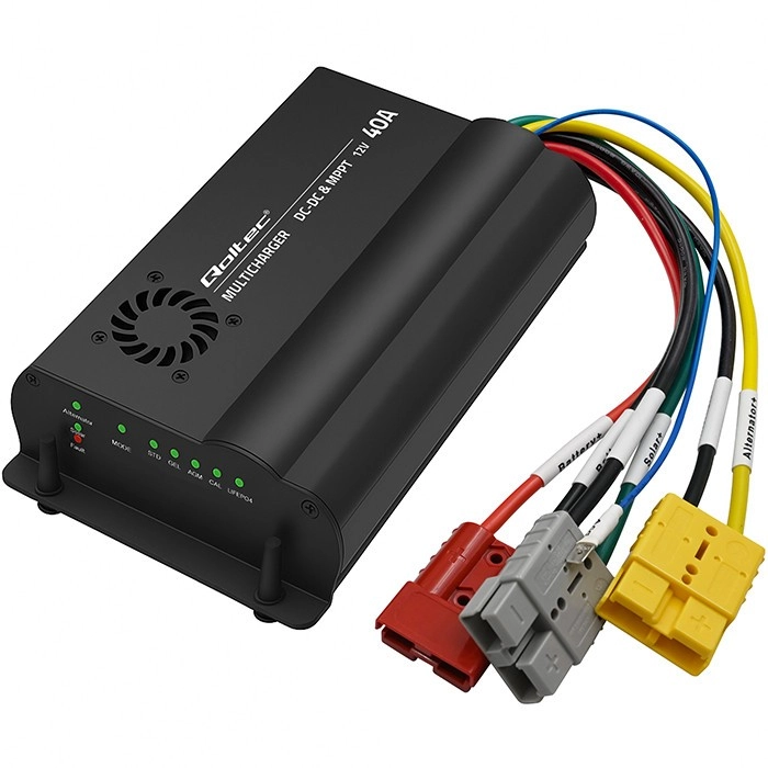 Automatická nabíjačka DC-DC 12V s regulátorom MPPT 40A pre LiFePO4, AGM, GEL