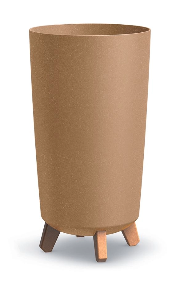 E-shop PROSPERPLAST Kvetináč GRACIA TUBUS SLIM ECO WOOD naturo 23,9cm