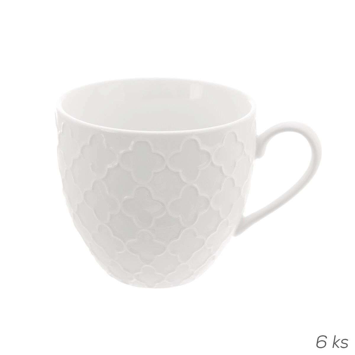 E-shop Porcelánové hrnčeky Whiteline 0,25 l (6 ks)