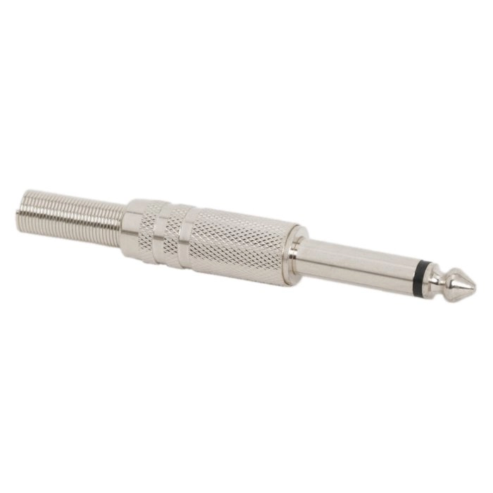 Jack zástrčka mono 6,3 mm kovová