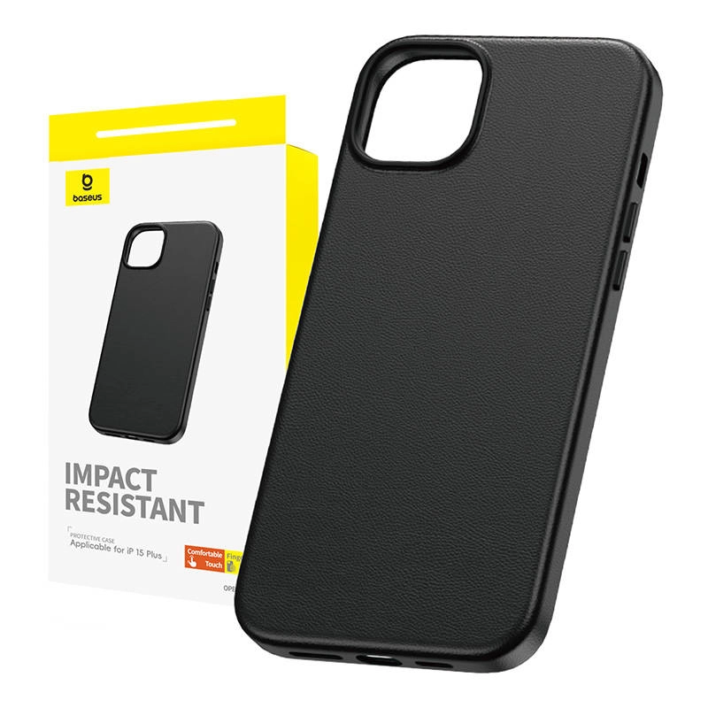 E-shop Baseus Fauxther Series iPhone15 Plus čierne