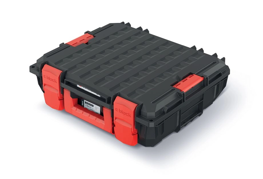 E-shop Kufor na náradie C Block 45 × 38 × 13,5 cm, čierny