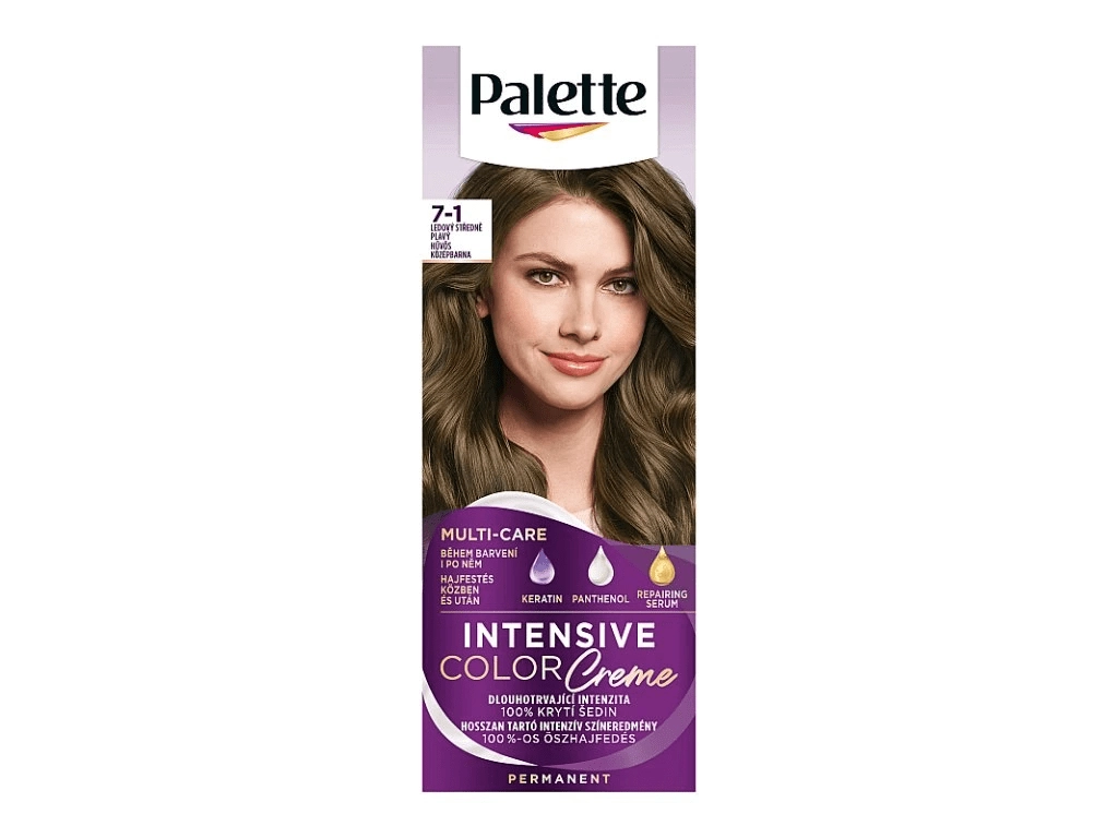 E-shop Schwarzkopf Palette Intensive Color Creme 7-1 Medium Ash Blonde 50 ml