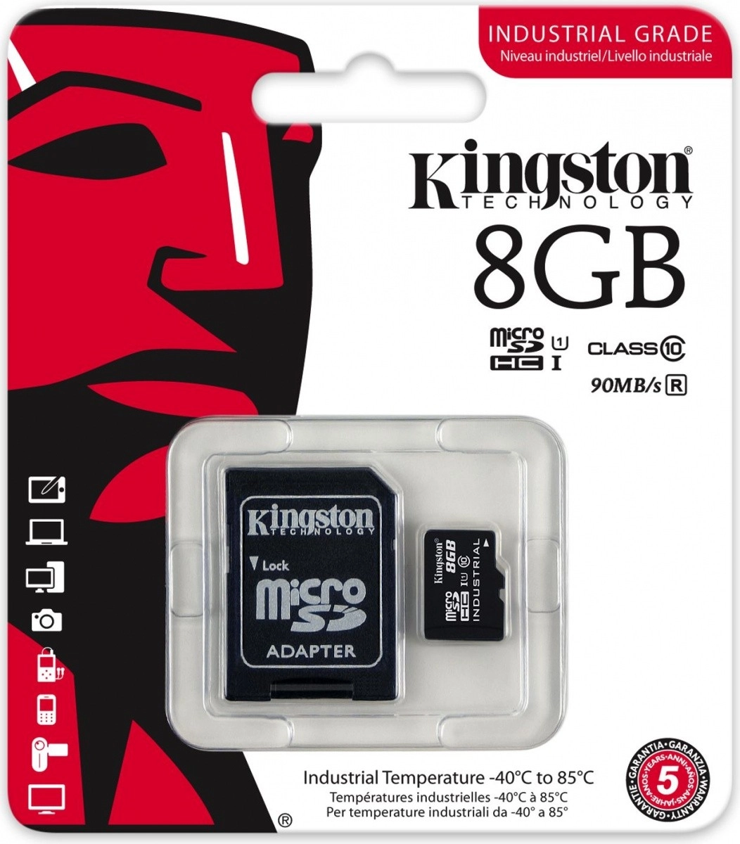 Priemyselná microSD karta 8 GB UHS‑I Class 10 KINGSTON