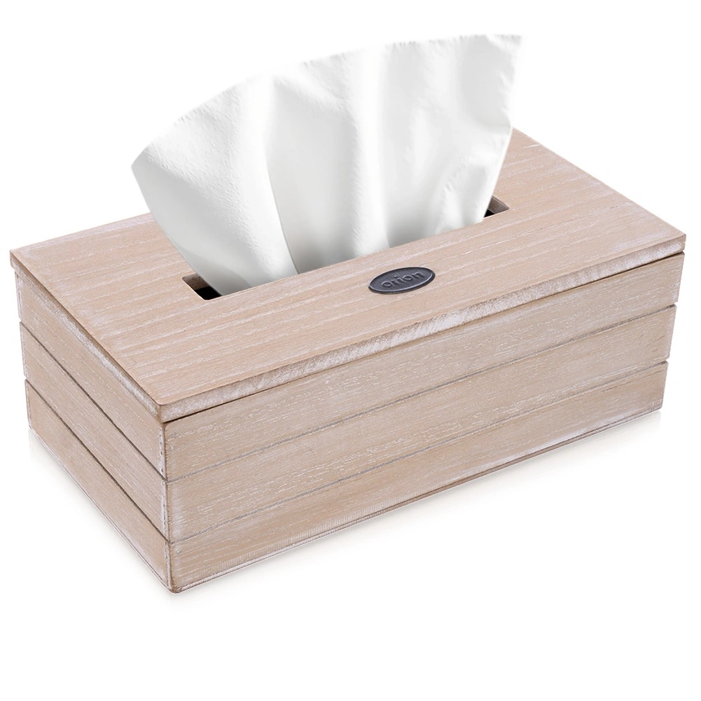 E-shop Béžový box na papierové vreckovky 25 × 13,5 × 9 cm