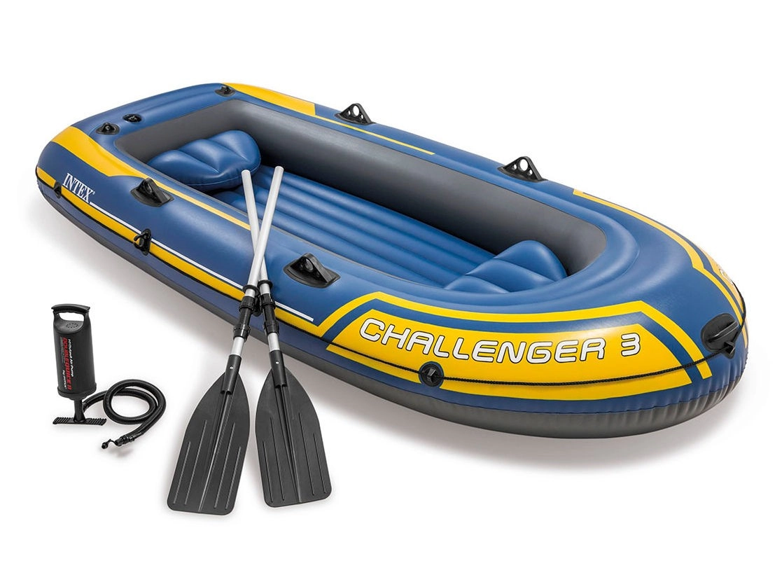 E-shop Nafukovací čln Intex Challenger 3 set pre 3 osoby