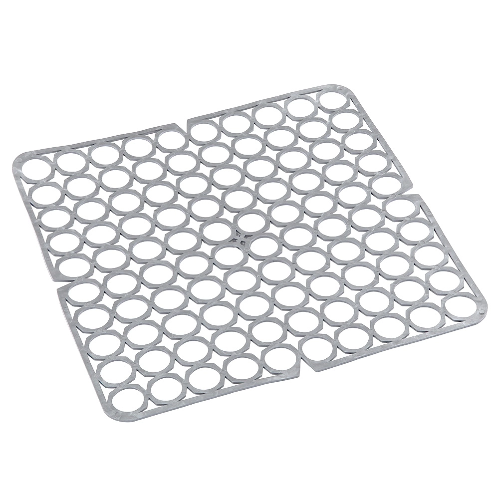 E-shop Elastická mriežka do drezu 27,5 × 27,5 cm strieborno-sivá
