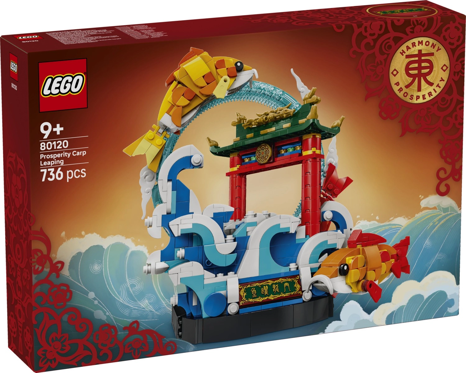 LEGO Chinese Festivals kapor skákajúci cez dračiu bránu - 1 kus