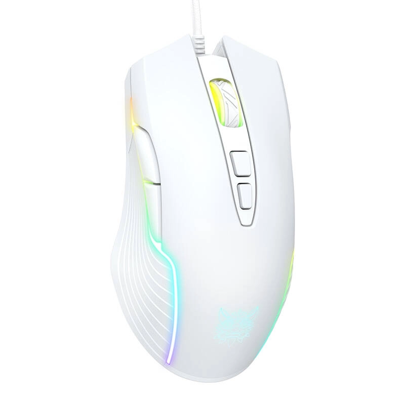 E-shop Herná myš ONIKUMA CW905 biela drôtová