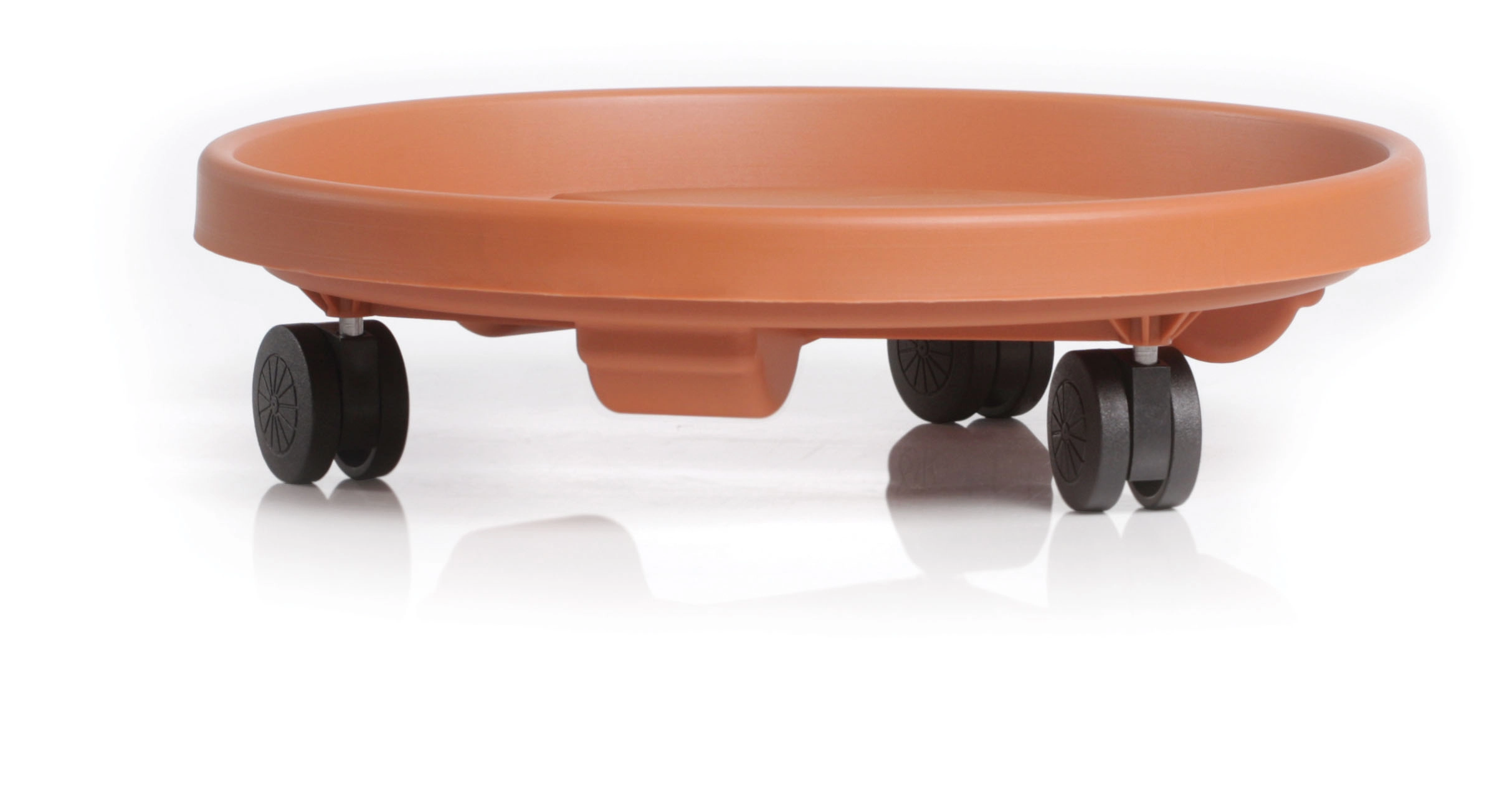 E-shop Prosperplast Miska pod kvetináče s kolieskami RONDOS 30,5 cm terakota