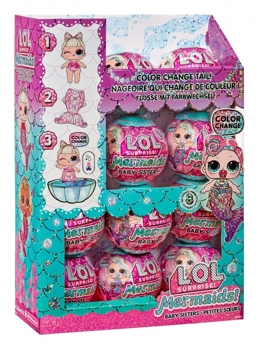 L.O.L. Surprise bábika morská panna, displej 12 ks