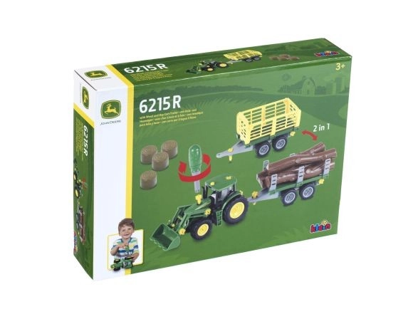 E-shop Traktor John Deere na zostavenie s 2 prívesmi