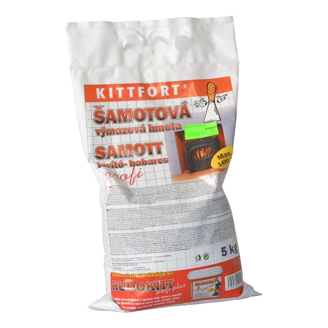 E-shop KITTFORT Šamotová výmazová hmota 5 kg