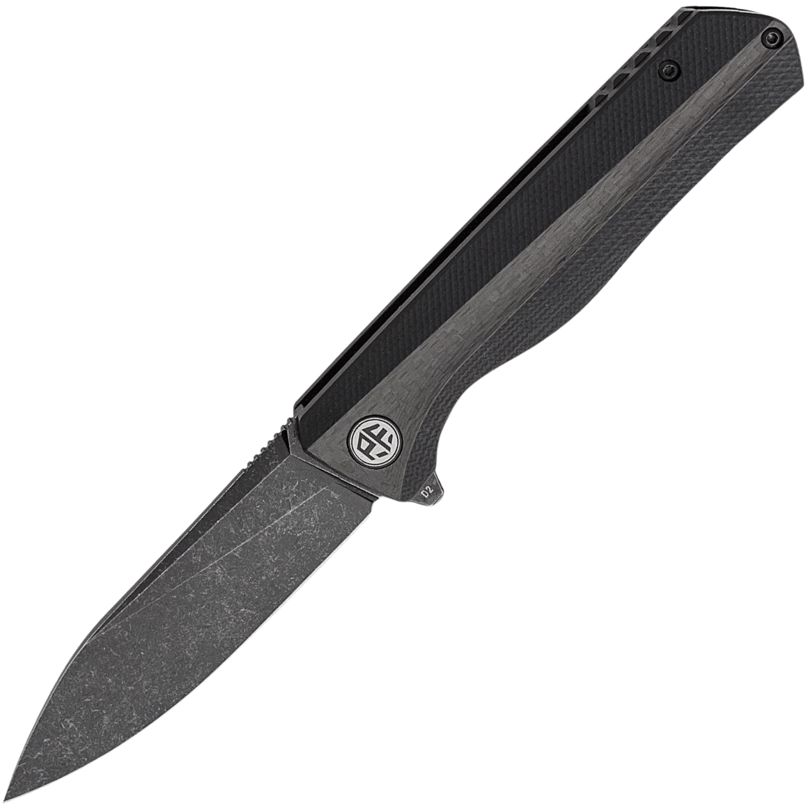 E-shop Petrified Fish PF818 Forward Black Stonewashed D2 Carbon Fiber With Black G10 PF818CDW