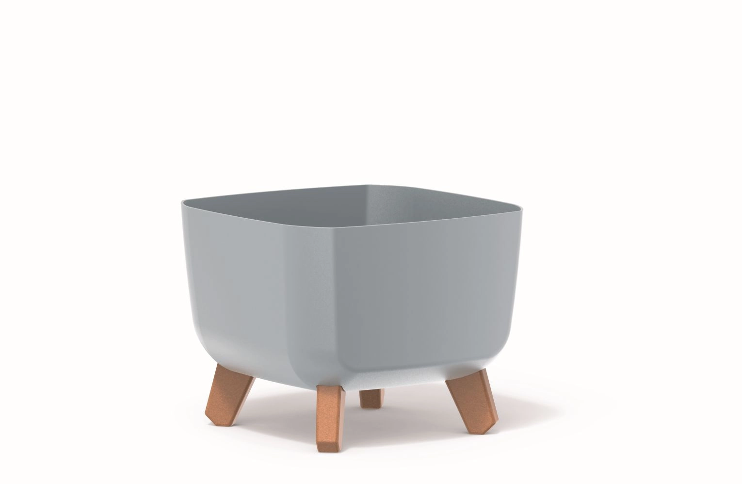E-shop PROSPERPLAST Kvetináč GRACIA SQUARE 29cm svetlo sivý
