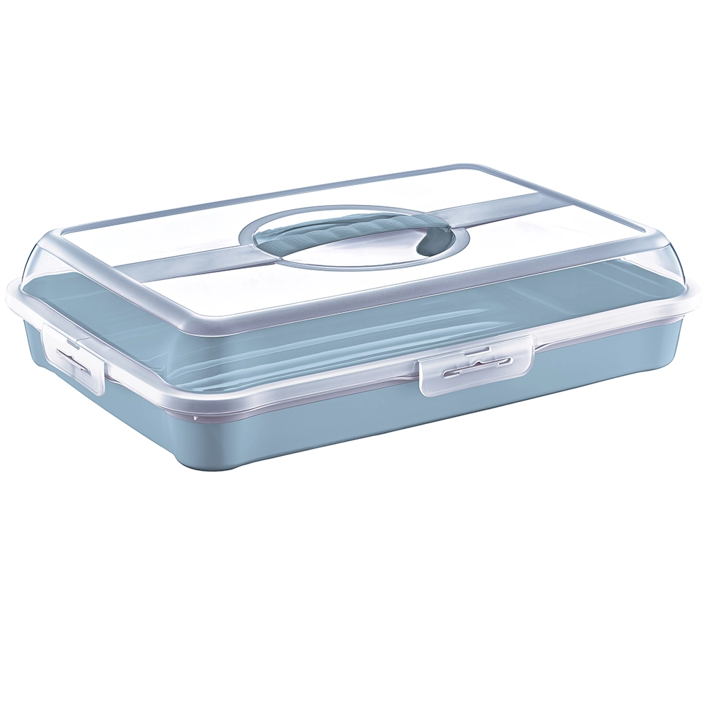 E-shop Nádoba na torty a zákusky Party-Butler nordic blue 43 × 29,5 × 10,5 cm