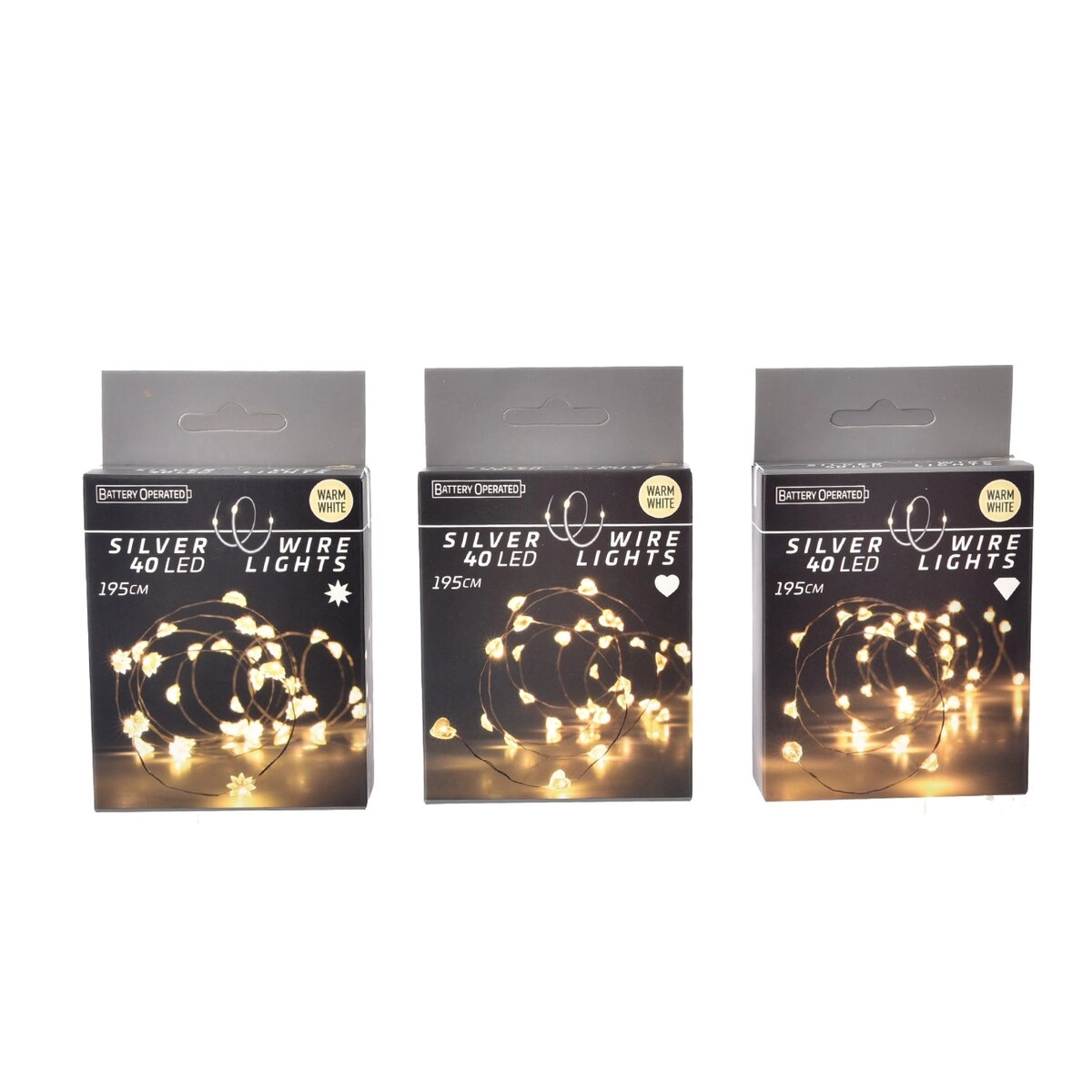 E-shop LED svetelná reťaz žltá 40 LED (3 varianty)